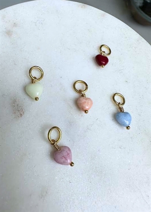 French mini heart pendant Ivory Pico 